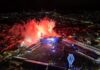 Mais de 100 mil pessoas circularam pelo Pátio de Eventos para ver a estreia do Brasil na Copa e as atrações na noite deste sábado