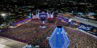 Mais de 100 mil pessoas circularam nesta sexta-feira no Pátio de Eventos