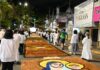 Tapetes de Corpus Christi unem fé, arte e comunhão na Diocese de Caruaru