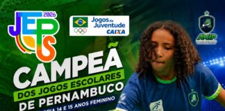 Caruaru celebra título de Rayssa Teixeira nos Jogos Escolares de Pernambuco e vaga na maior competição estudantil do Brasil