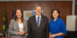 Governadora Raquel Lyra faz visita institucional ao presidente do TRE-PE