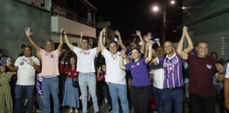 ELEIÇÕES 2026 — Ao lado de Rodrigo Pinheiro, Anderson Luiz e Fernando Monteiro fazem grande caminhada por bairros de Caruaru
