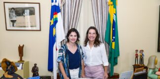 Governadora Raquel Lyra embarca para missão internacional e transmite cargo à sua vice, Priscila Krause