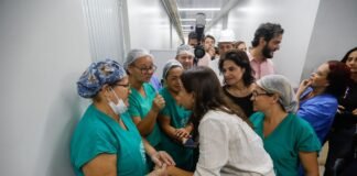 Governadora Raquel Lyra visita obras entregues no Hospital da Restauração e no Hospital Agamenon Magalhães